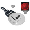 Clear Light Up Reflector w/ Clip & Red Led Light